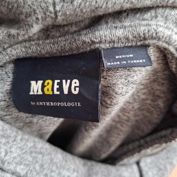 Maeve by Anthropologie Grey Hi-Lo Cowl Neck Sweater Size Medium - Picture 9 of 9